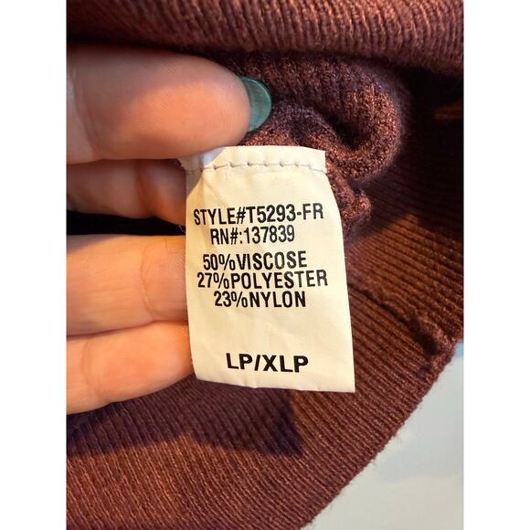 Frey by Short Story Burgundy V-Neck Knit Sweater - Picture 4 of 5